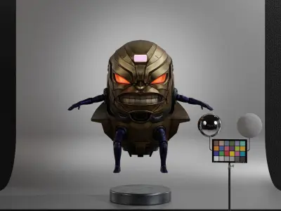 MODOK Low-poly 3D model