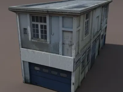 Derelict House Low poly 71 3D model