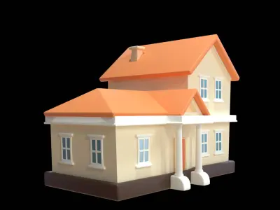House  Low Poly 3D Model 3D model