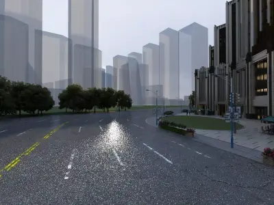 Hotel Building 3D model