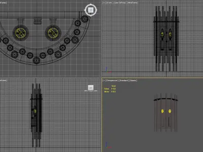 Wall light WALLIS 6300-AGB Low-poly 3D model
