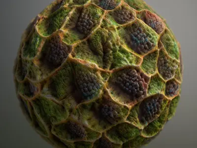 Material Skin Alien 25 Seamless PBR Texture Texture