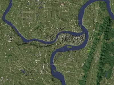 Chongqing China - city and urban 3D model