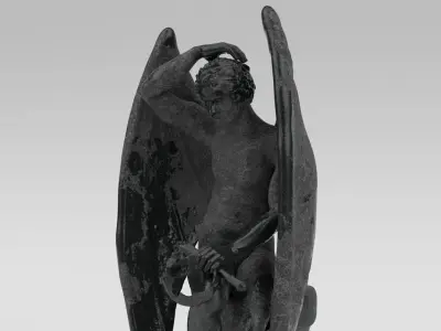 Lucifer Statue 3D model
