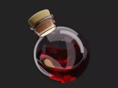 MAGICAL POTION Low-poly 3D model