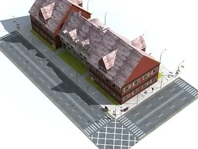 Low Poly Block 07 Low-poly 3D model