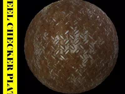 Steel checker plate material Texture