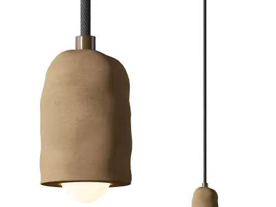 Ceramic Spot Pendant light 3D model