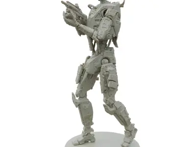 Zr Mk II Tactical Robot STL 3D Printable SciFi Model 3D print model