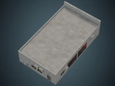 Building 16 Low-poly 3D model