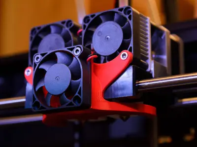 Replicator 2X Cooling Fan Duct Free 3D print model