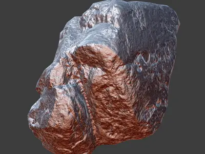 Cinder Debris Low-poly 3D model