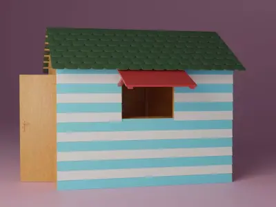 A Street Shop 3D model