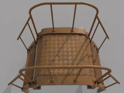 Crossover Platform PBR Low-poly 3D model