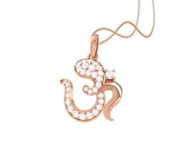 Spiritual Om Pendant 3D print model