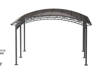Carport glass  3D model