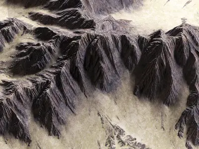 Mountains desert 3D model