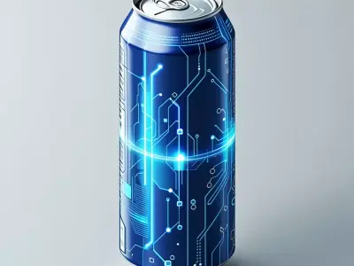 SciFi Energy Drink Can Low-poly 3D model