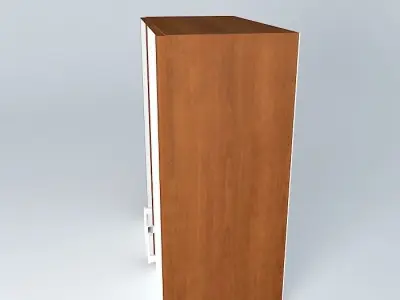 Cabinets wooden cabinet with two doors Free 3D model