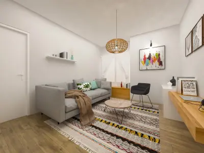 living room 3D model