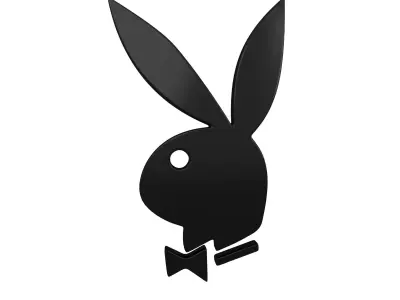 Playboy Logo v1 006 Free low-poly 3D model