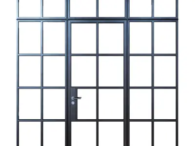 Steel doors 3D model