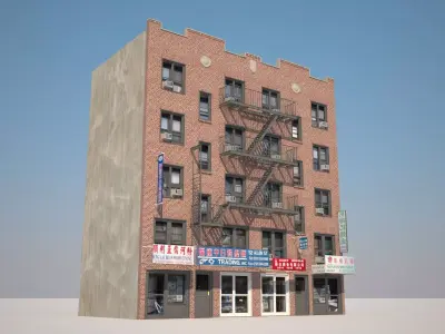 Context Building Nr3 Building Allen st New York 3D model