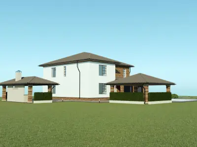 Villa for family 1 3D model