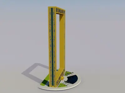 Dubai Frame - UAE 3D model
