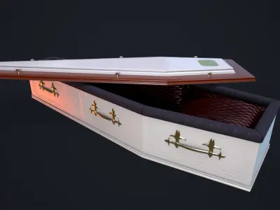Coffin Low-poly 3D model