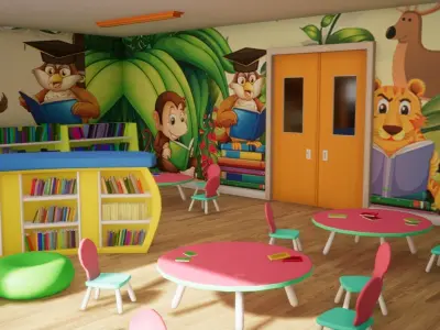 Asset - Cartoons - Library 3D model