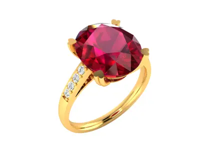 Women Ring  Render 3dm STL OBJ FBX Details 3D print model 318