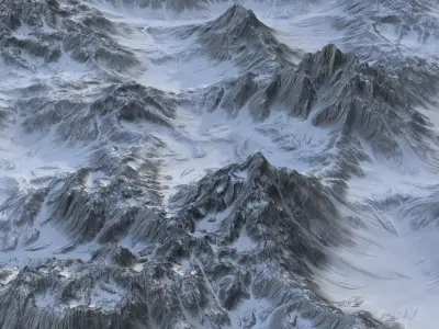 Landscape 143 Low-poly 3D model