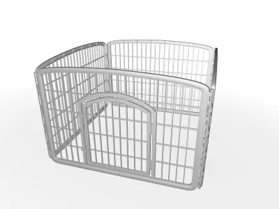 Humboldt Exercise Panel Door Play Pet Pen 3D model