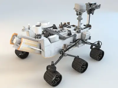 Curiosity Mars Rover Low-poly 3D model