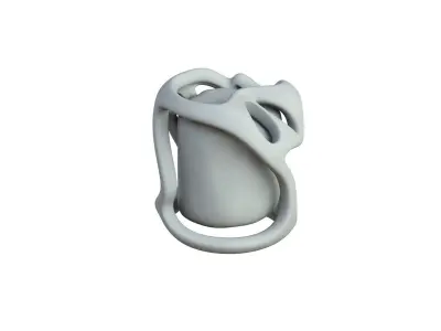 SciFi Shape Object Low Poly Low-poly 3D model 3