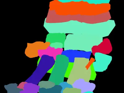 Forgetful forest - stone ladder 34 3D model
