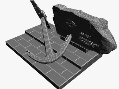 Monument of Black Sea Shipping 3D model