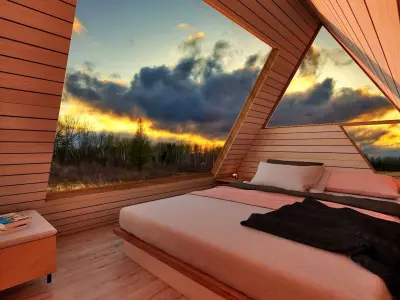 A1 Glamping  A frame Tower 3d model 3D model