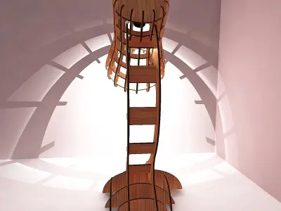 Light lamp Low-poly 3D model