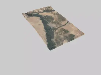 Al-Rakka City Low-poly 3D model