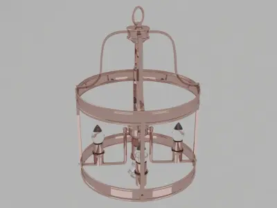copper lighting 3D model