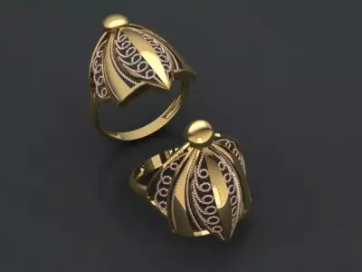 Light ring 3D print model 4