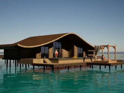 Beach resort designed  3D model