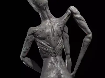 Humanoid Creature - Salvation Low-poly 3D model