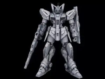 Gundam x Transformers Fusion Mecha 3D print model