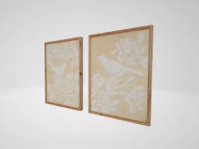 Sullivans Sullivans Bird And Botanicals Art  Low-poly 3D model