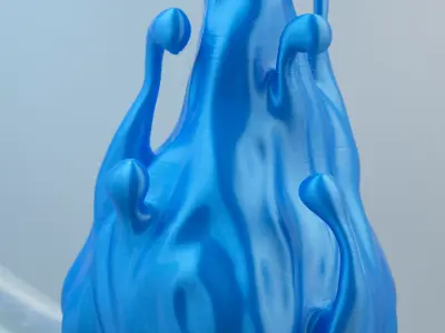 Water Droplet Matchstick Man 3D print model