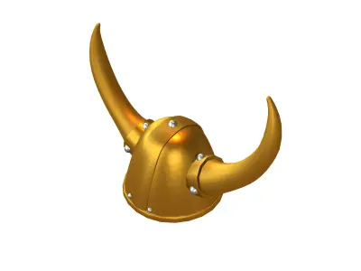 Viking Hat V1 009 Low-poly 3D model