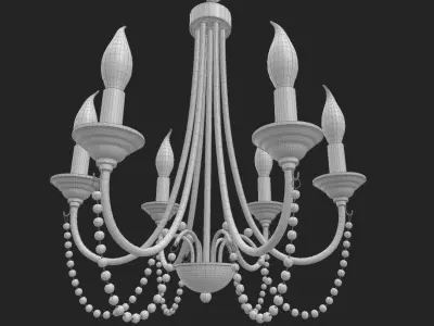 Vintage Chandelier Lamp 3D model